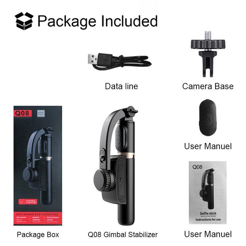 Q08 Gimbal Stabilizer 3 in 1
