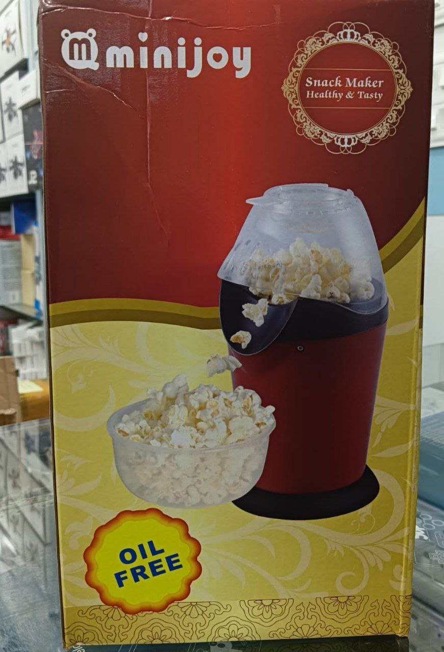 Mini Electric Popcorn Maker Machine Snack Maker Hot Air Popcorn with Measuring Cup